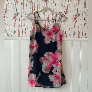 Floral Print Strappy Back Dress